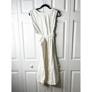 Love, Whit White Cutout Cap Sleeve Sheath Side Slit Midi Dress Women's Size 0